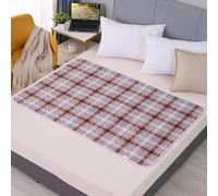 Morbuy Traverse Letto Anziani e Bambini Lavabili Impermeabile Riutilizzabili Assorbente Traversa Letto Singolo Matrimoniale Morbide Traspirante Coprimaterasso per Incontinenza (marrone,80x120cm)