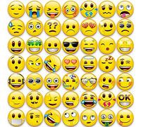 MORCART Emoji - Magneti per frigorifero, lavagna magnetica decorativa, per cucina, per ufficio, per bambini e adulti, 50 pezzi