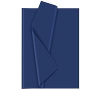 Morcheiong 60 fogli di carta velina blu navy per confezioni regalo per fai da te, artigianato, floreale, festa di compleanno, festival (50 x 37 cm)