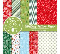 Morcheiong Set di 55 fogli di carta decorativa per la creazione di biglietti, scrapbook, album fotografici, decorazioni, 10 disegni (colori misti, 8,27 x 11,22 pollici)