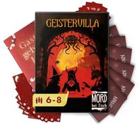 Mord bei Tisch Cena Criminale per la casa, da 6 a 8 Persone, Il Caso della Villa Fantasma, Il Gioco del crimine a Partire dai 16 Anni, Ideale Come Cena Criminale per Una Cena assassinata