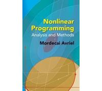 Mordecai Avriel Nonlinear Programming (Tascabile)