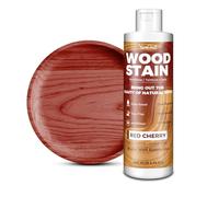 Mordente per Legno 250ml Ciliegio Rosso Opaco a Base d’Acqua, Vernice per Legno Interni ed Esterni, Mobili Armadi Mensole Porte, Colorante Asciugatura Rapida, Basso Odore, Atossico, Wood Stain