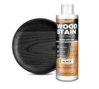 Mordente per Legno 250ml Nero Opaco a Base d’Acqua, Vernice per Legno Interni ed Esterni, Mobili Armadi Mensole Porte, Colorante Asciugatura Rapida, Atossico, Facile da Applicare, Wood Stain