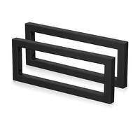 Mordx 2 Supporti da Parete, Design per Lavabo, Supporto per Scaffali, Consolle per Lavabo, Porta Asciugamani (Nero, 40 cm)