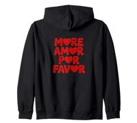 More Amor Por Favor - Lingua spagnola Romantico Amante Felpa con Cappuccio