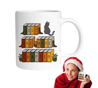 More Chapter Tazza di tè - Tazza di porcellana per gli amanti dei libri da 350 ml Tazza creativa Tazza di bevanda in porcellana divertente | Tazza letteraria in ceramica per gli amanti dei libri, L