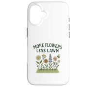 More Flowers, Less Lawn Save the Bees No Mow Pollinator Custodia per iPhone 16