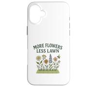 More Flowers, Less Lawn Save the Bees No Mow Pollinator Custodia per iPhone 16 Plus