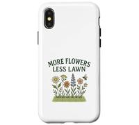 More Flowers, Less Lawn Save the Bees No Mow Pollinator Custodia per iPhone X/XS