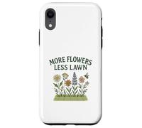 More Flowers, Less Lawn Save the Bees No Mow Pollinator Custodia per iPhone XR