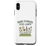 More Flowers, Less Lawn Save the Bees No Mow Pollinator Custodia per iPhone XS Max