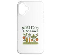 More Food Less Lawn Urban Farming No Mow Movement Custodia per iPhone 16 Plus