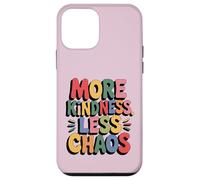 MORE KINDNESS LESS CHAOS Kids Boys Positive Saying Be Kind Custodia per iPhone 12 mini