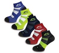 More Mile Calzini da corsa da uomo Endurance, confezione da 5 pezzi, imbottiti, traspiranti, Multi, 8.5 - 10.5