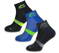 More Mile Preventer - Calzini da corsa da uomo, con doppia pelle, anti bolla, doppio strato, Multicolore, 5.5 - 8