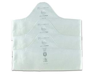More of Me to Love Cotton Bra Liner, 3-Pack, White (Large)
