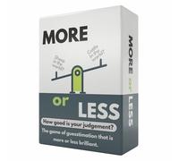 More or Less Gioco di carte in edizione originale - Quanto è buono il tuo giudizio? 2 giocatori+ | Adulti, adolescenti e bambini |