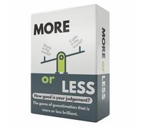 More or Less Original Edition Card Game - How Good Is Your Judgement? 2 Players