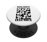 More Pandas Less Hate Cute Panda Bear Zoologia PopSockets PopGrip Adesivo