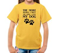 More Persone I Meet Love My Cane - T-Shirt - Cani Animali Domestici Carino