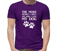 More Persone I Meet Love My Cane - T-Shirt - Cani Animali Domestici Cute
