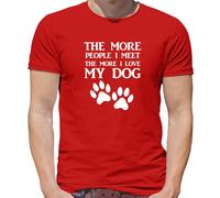More Persone I Meet Love My Cane - T-Shirt - Cani Animali Domestici Cute
