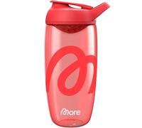 More Premium Shaker, 700 ml, rosso, filtro e passante integrato, silenzioso, con plastica ECOZEN di alta qualità