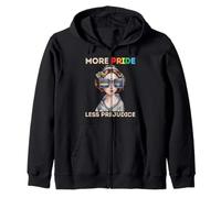 More Pride, Less Prejudice: LGBTQ+ Equality Tee Felpa con Cappuccio