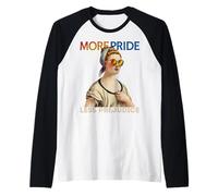 More Pride, Less Prejudice: LGBTQ+ Equality Tee Maglia con Maniche Raglan
