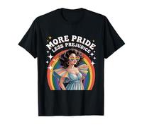 More Pride Less Prejudice Rainbow Heart LGBTQ+ - Occhiali da Sole Maglietta