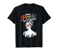 More Pride Less Prejudice Rainbow Heart LGBTQ+ - Occhiali da Sole Maglietta