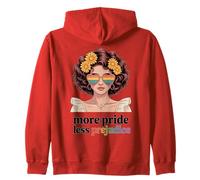 More Pride Less Prejudice Rainbow Heart - Occhiali da Sole Freedom Felpa con Cappuccio