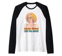 More Pride Less Prejudice Rainbow Heart - Occhiali da Sole Freedom Maglia con Maniche Raglan