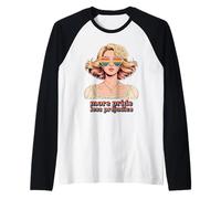 More Pride Less Prejudice Rainbow Heart - Occhiali da Sole Freedom Maglia con Maniche Raglan