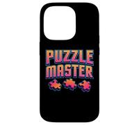 More Puzzle Less Stress Jigsaw Lover Maglietta grafica colorata Custodia per iPhone 14 Pro
