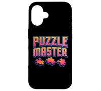 More Puzzle Less Stress Jigsaw Lover Maglietta grafica colorata Custodia per iPhone 16