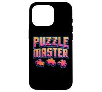 More Puzzle Less Stress Jigsaw Lover Maglietta grafica colorata Custodia per iPhone 16 Pro