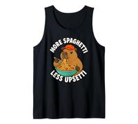 More Spaghetti Less Upsetti Capybara Spaghetti Divertenti per Bambini Canotta