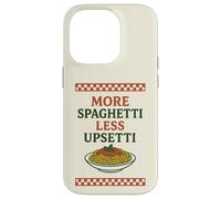 More Spaghetti Less Upsetti Funny Pasta Lover Scacchiera Custodia per iPhone 14 Pro