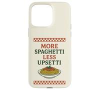 More Spaghetti Less Upsetti Funny Pasta Lover Scacchiera Custodia per iPhone 15 Pro Max