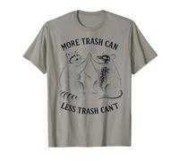 More Trash Can Less Trash Can’t Funny Raccoon Possum Maglietta