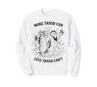 More Trash Can Less Trash Can’t Funny Raccoons Felpa
