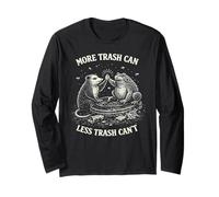 More Trash Can Less Trash Can’t Funny Rat And Toad Maglia a Manica