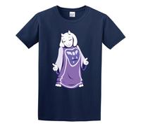 More Undertale This Time Its Toriel with Her Outdoor Basic Match College Style Keep Warm T-Shirt Navy 3XL