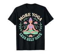 More Yoga Less Self Hate Maglietta