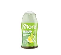 MORE Zerup, 65 ml, per un massimo di 8 l di bevanda pronta | Limonata al limone e lime, sciroppo senza zucchero con, tra l’altro, veri estratti di frutta, zero calorie