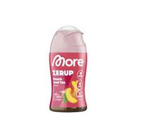 MORE Zerup, 65 ml, per un massimo di 8 l di bevanda pronta | Te freddo alla pesca, sciroppo senza zucchero con, tra l’altro, veri estratti di frutta, zero calorie - prodotto in Germania