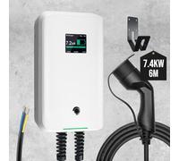 Morec ev Cavo 7KW Tipo 2 Stazione di Ricarica EV Spina Standard Europeo 32A IEC 62196-2 con Power Wire alla Scatola di distribuzione Wallbox Portatile Veloce 7.68kw 6,1m