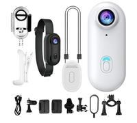 Moreeulsi Action Camera, 6.45x2.8x2cm Indossabile Camer-a, Pollice Came-ra, Pollice Action Cam-era, Indossabile Portatile Cam Per Sport Moto Ciclismo Palestra Escursioni Outdoor Viaggi Avventure